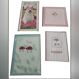 4 New Handmade 3D Blank Greeting Cards